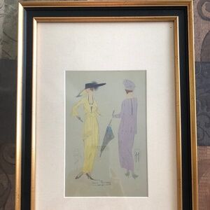 Vintage Vogue Pattern Fashion Illustration Print